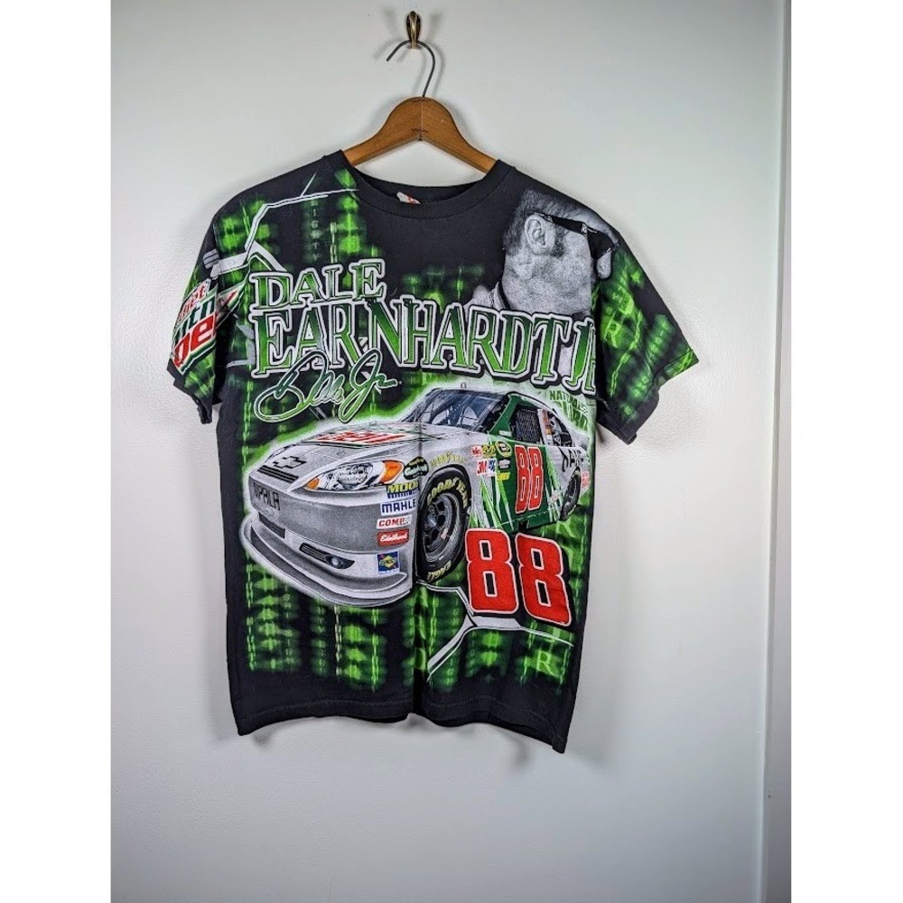 Dale Earnhardt Jr‎ 88 NASCAR T-Shirt Size Medium AOP Mountain Dew All Over Print